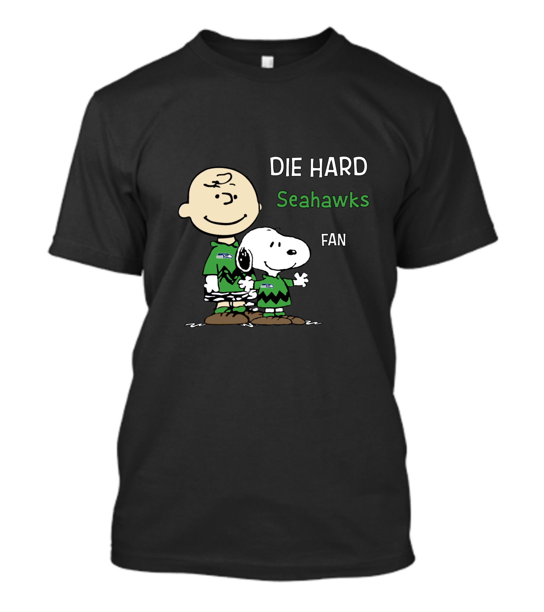 Die Hard Seahawks Fan Snoopy And Charlie Brown T-Shirt