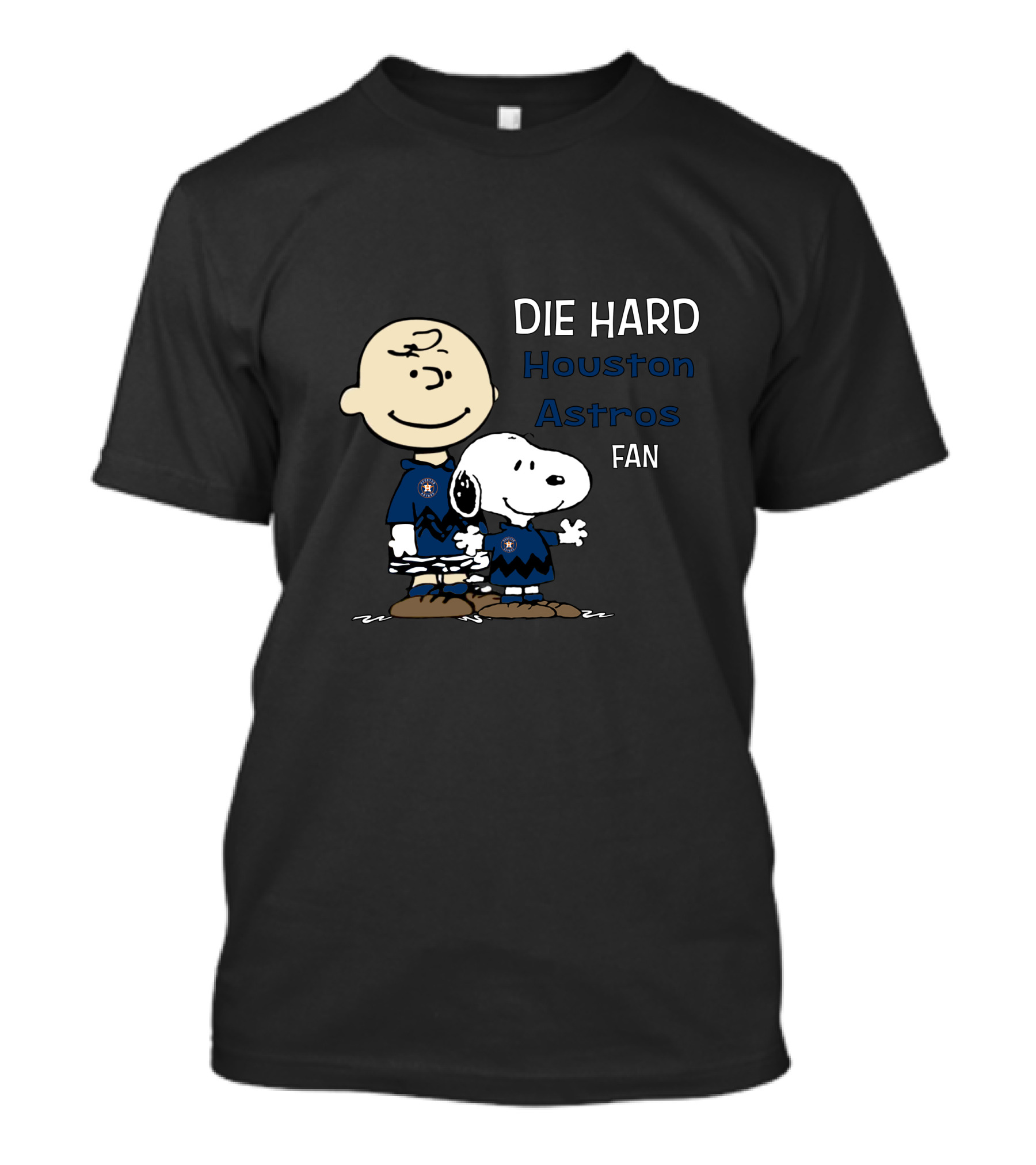 DIE HARD Houston Astros FAN Snoopy And Charlie Brown T-Shirt