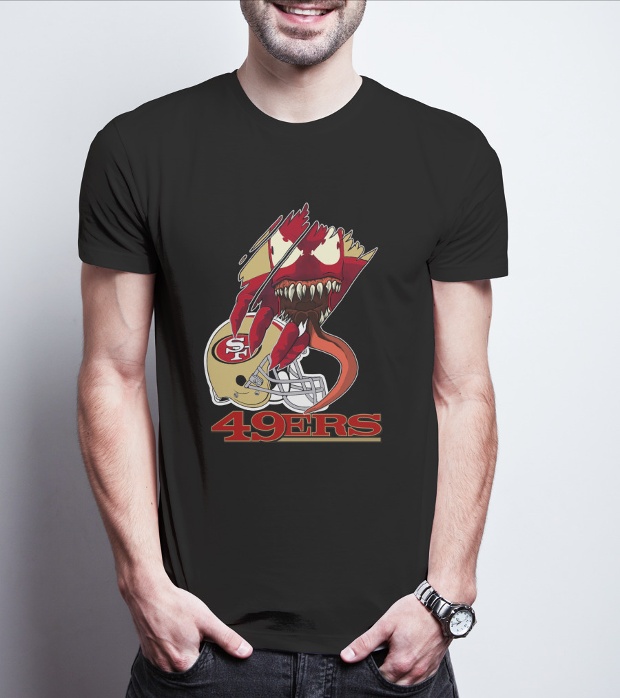 49ers Venomous Creature With San Francisco Helmet T-Shirt