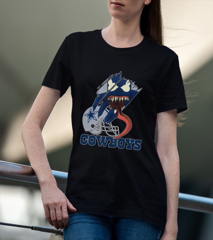 Cowboys Venom Dallas Football Mashup T-Shirt