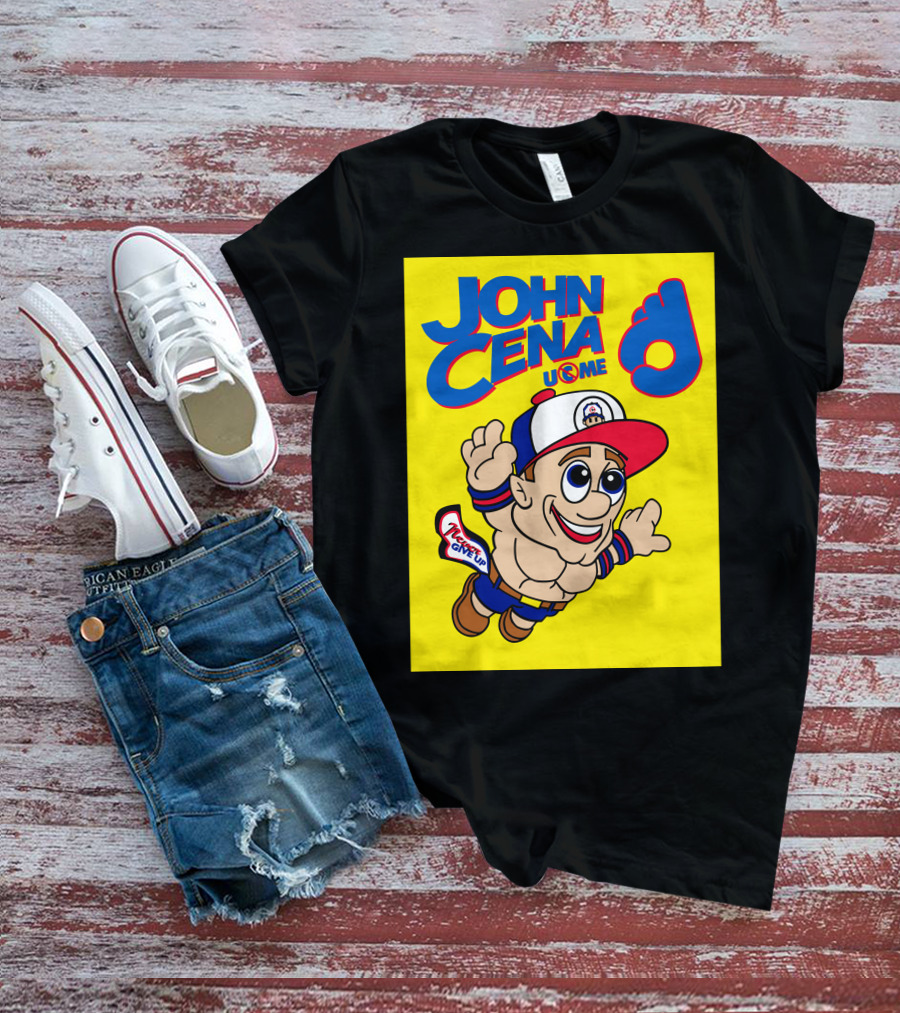 JOHN CENA NEVER GIVE UP U C ME Mario T-Shirt