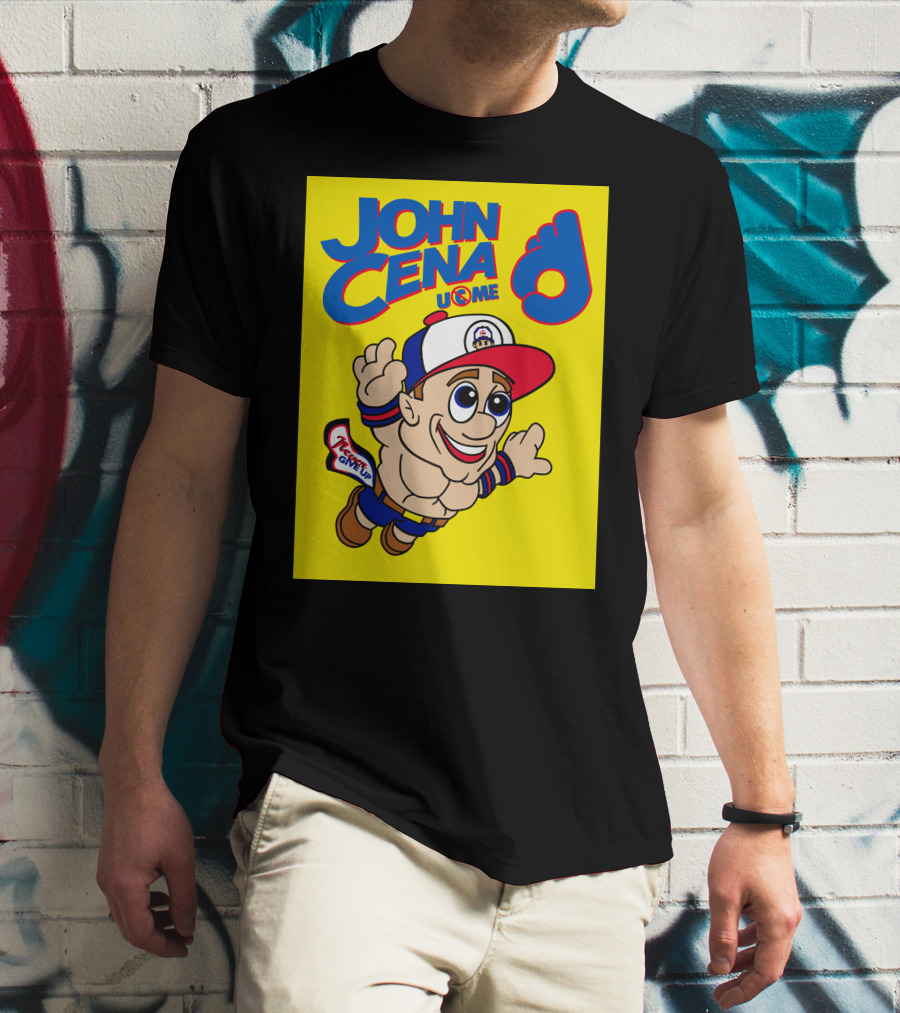 JOHN CENA NEVER GIVE UP U C ME Mario T-Shirt