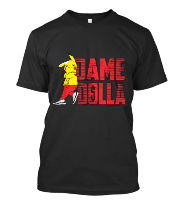 Pikachu Dame Dolla Crossover Red Outfit Sneakers T-Shirt