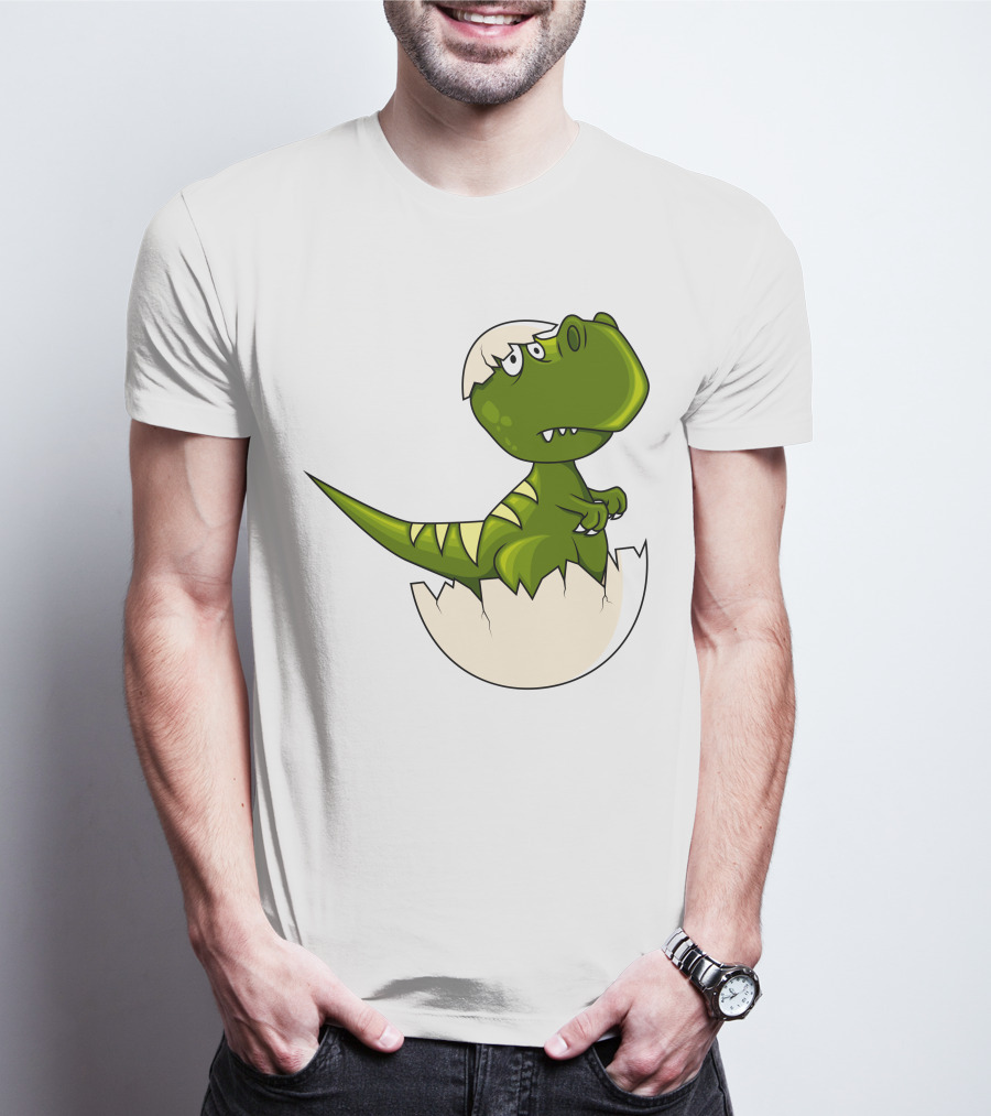 Baby Dragon Hatching From Egg With Playful Expression T-Shirt