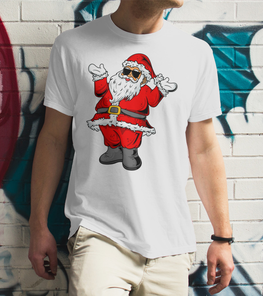 Santa Claus Wearing Cool Shades T-Shirt