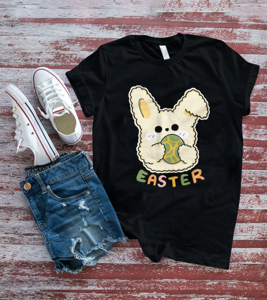 Easter Bunny Holding Easter Egg Sticker T-Shirt
