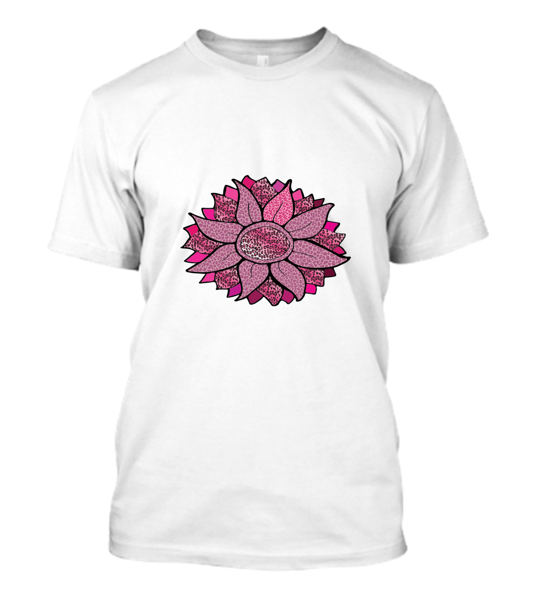 Pink Sunflower Unique Blossom T-Shirt