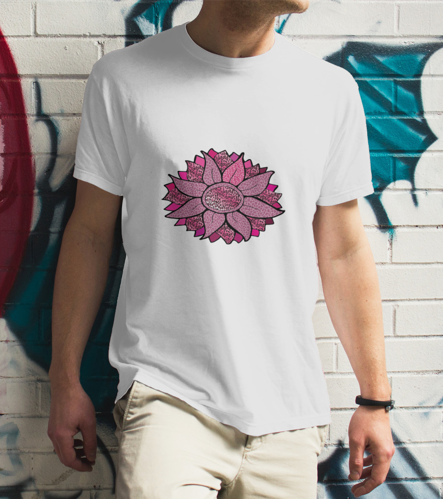 Pink Sunflower Unique Blossom T-Shirt