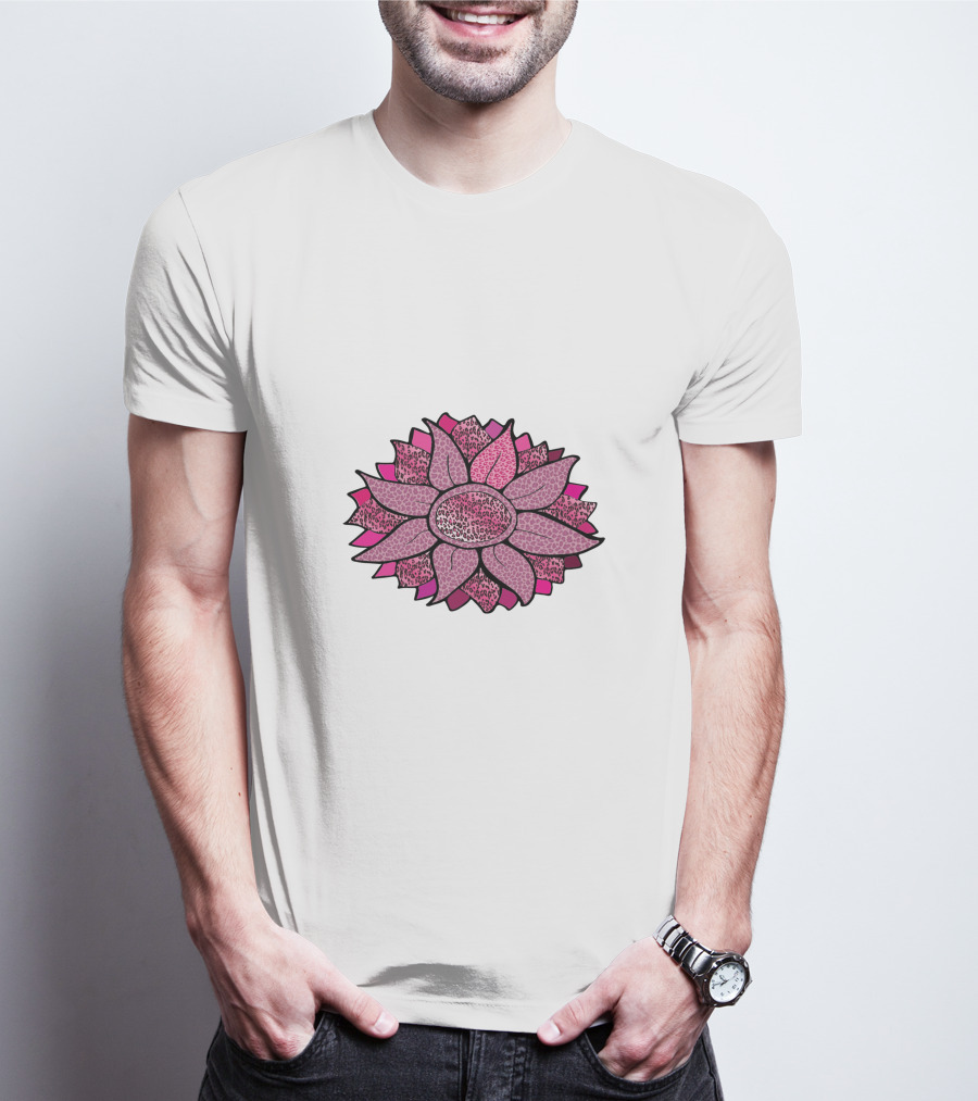 Pink Sunflower Unique Blossom T-Shirt