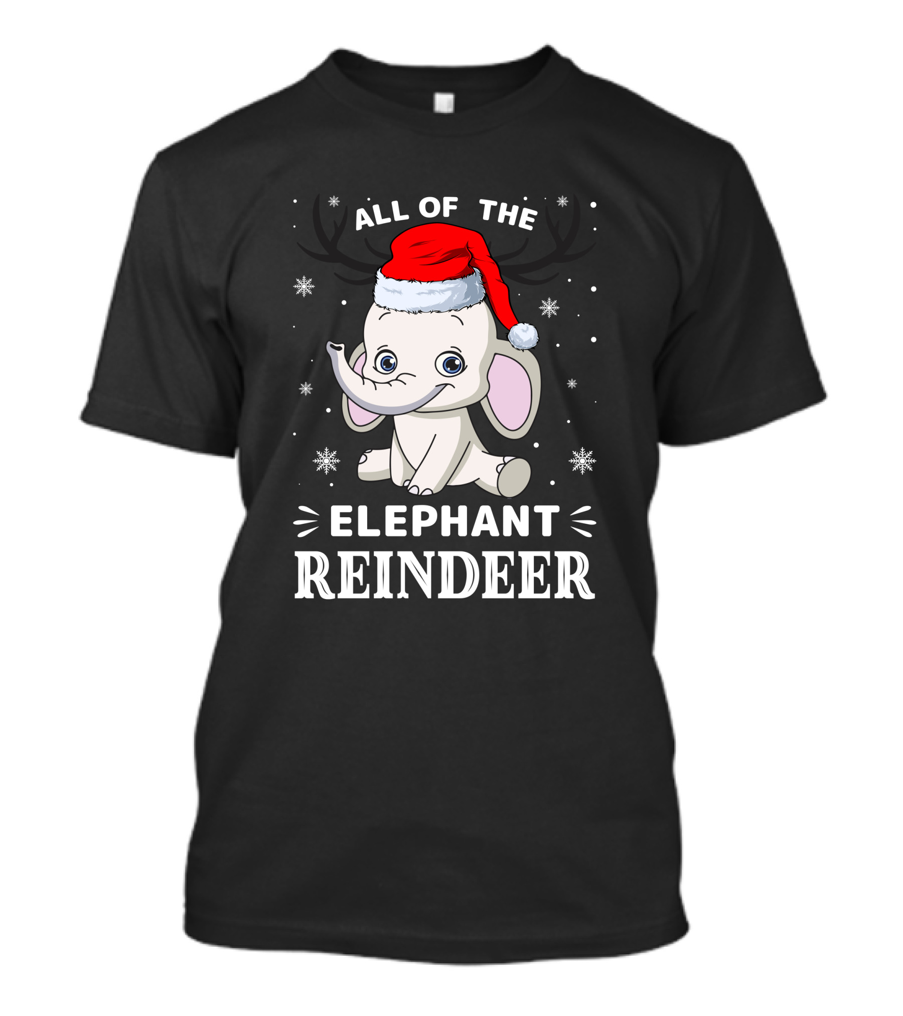 All Of The Elephant Reindeer Christmas T-Shirt