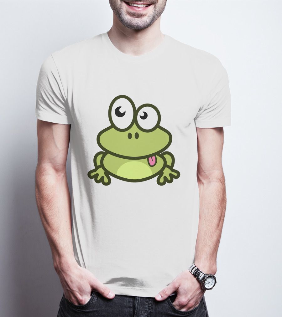 Cute Cartoon Frog Adorable Image T-Shirt