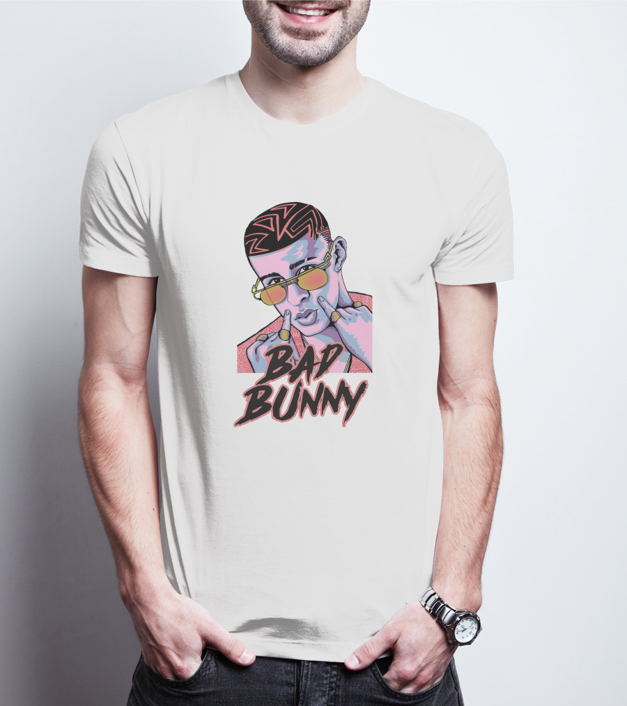Bad Bunny Hip Hop Retro Sunglasses T-Shirt