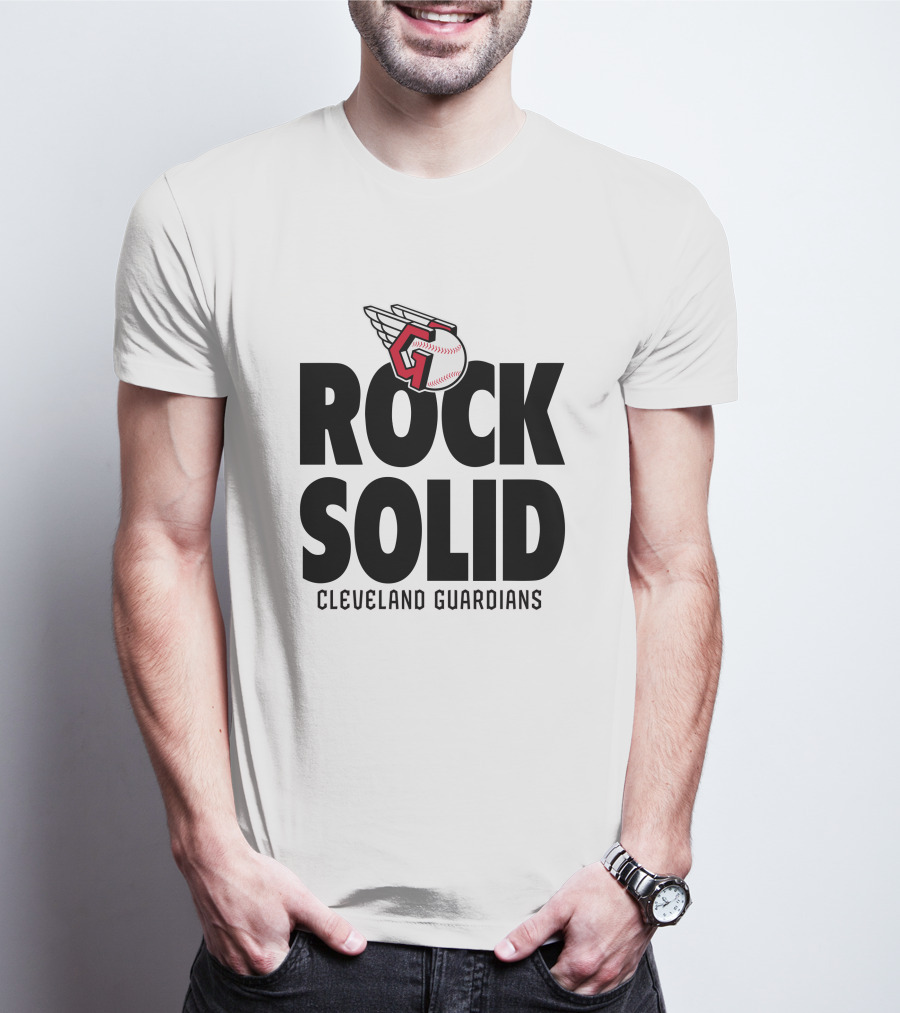 Cleveland Guardians Rock Solid Baseball Winged T-Shirt