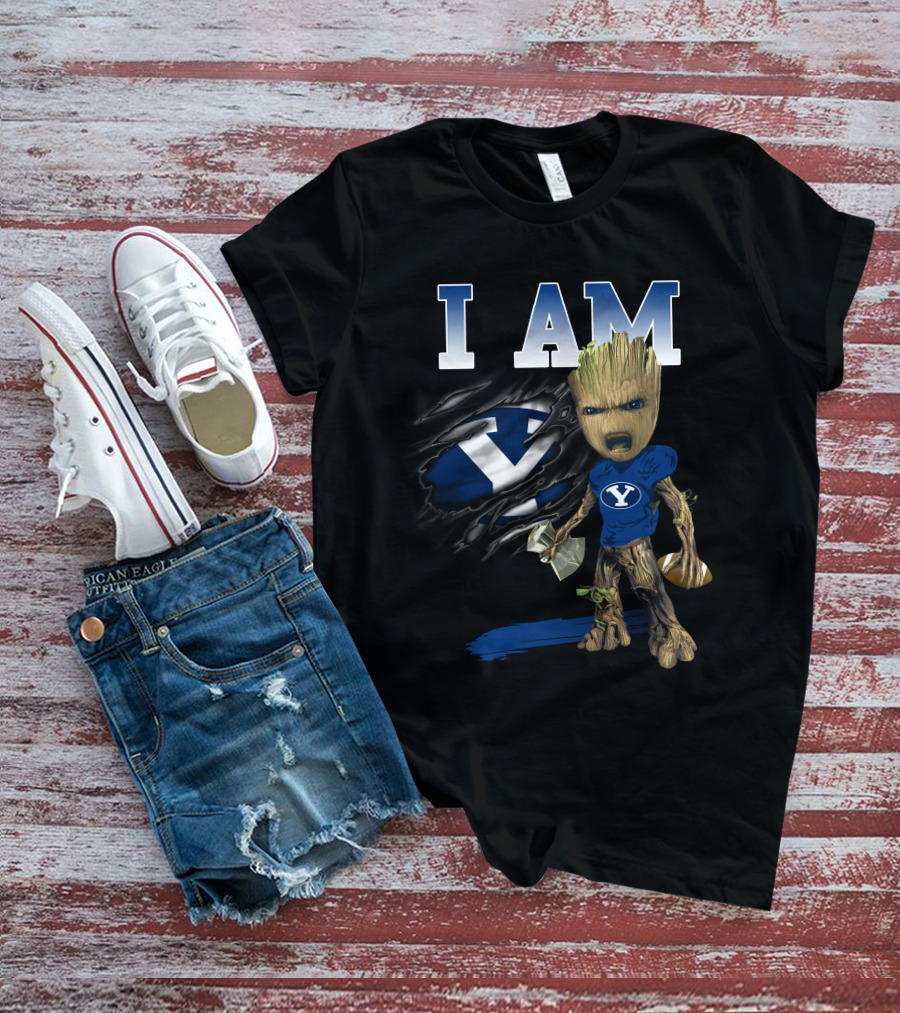 I Am Groot Byu Cougars Football T-Shirt