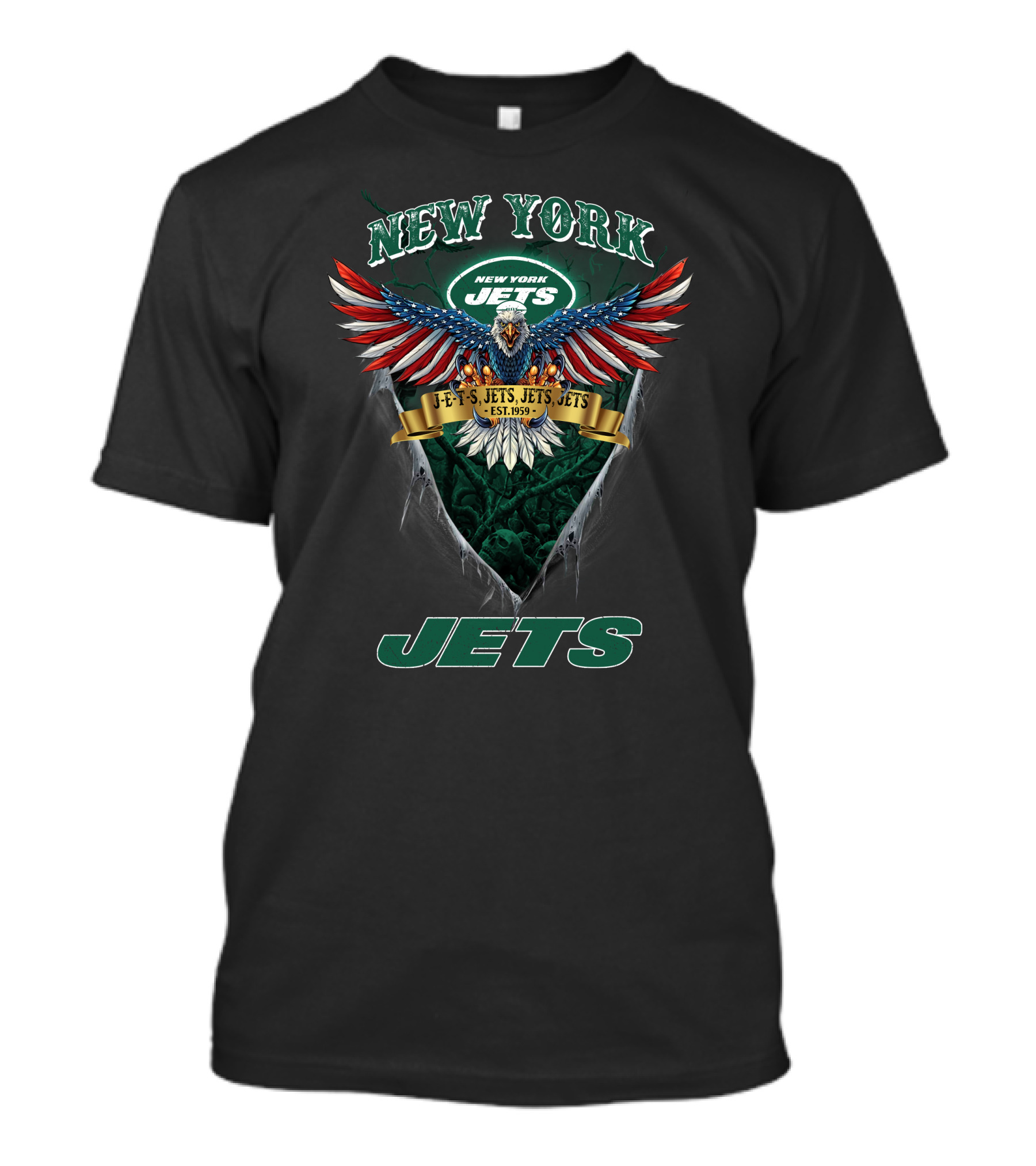New York Jets Eagle Emblem Est 1959 Nfl Jets Jets Jets T-Shirt
