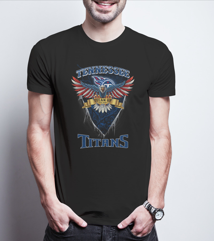 Tennessee Titans Nfl Us Eagle Titan Up Est. 1959 T-Shirt