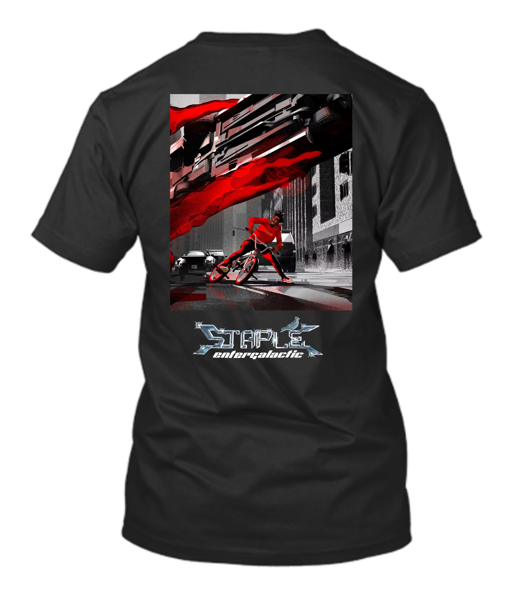 Staple Entergalactic Chrome Pigeon Collaboration T-Shirt