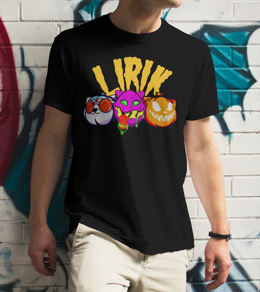 LIRIK GHOULS Trio Halloween Characters T-Shirt
