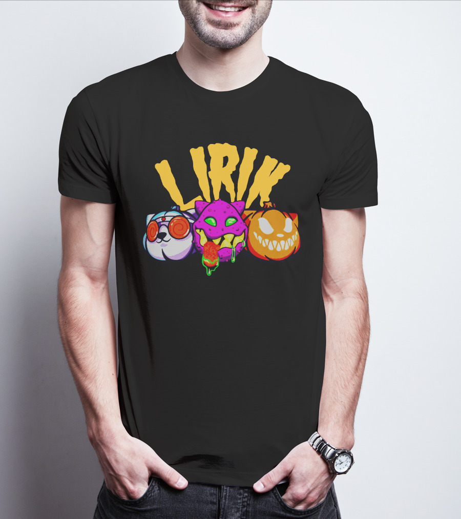 LIRIK GHOULS Trio Halloween Characters T-Shirt