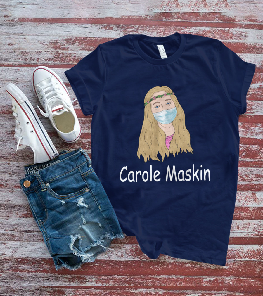 Carole Maskin Face Mask Floral Headband T-Shirt