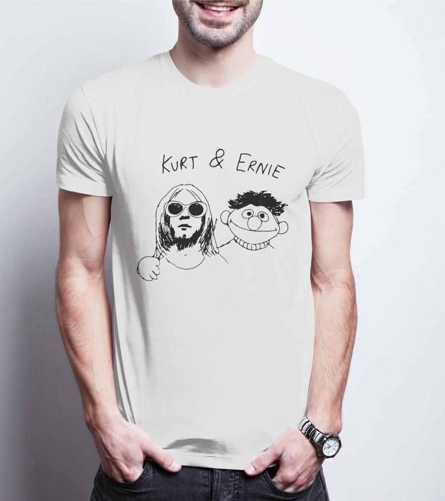 Kurt And Ernie Sunglasses Rocker Cartoon T-Shirt