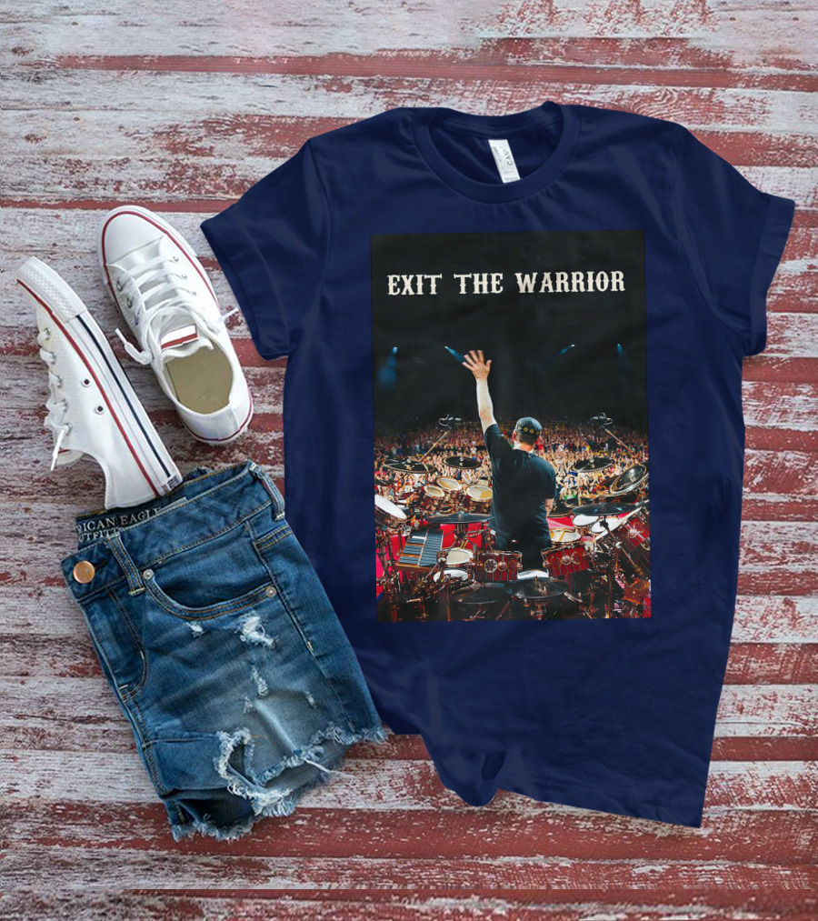 Exit The Warrior Neil Peart Drumming Performance Live Concert T-Shirt