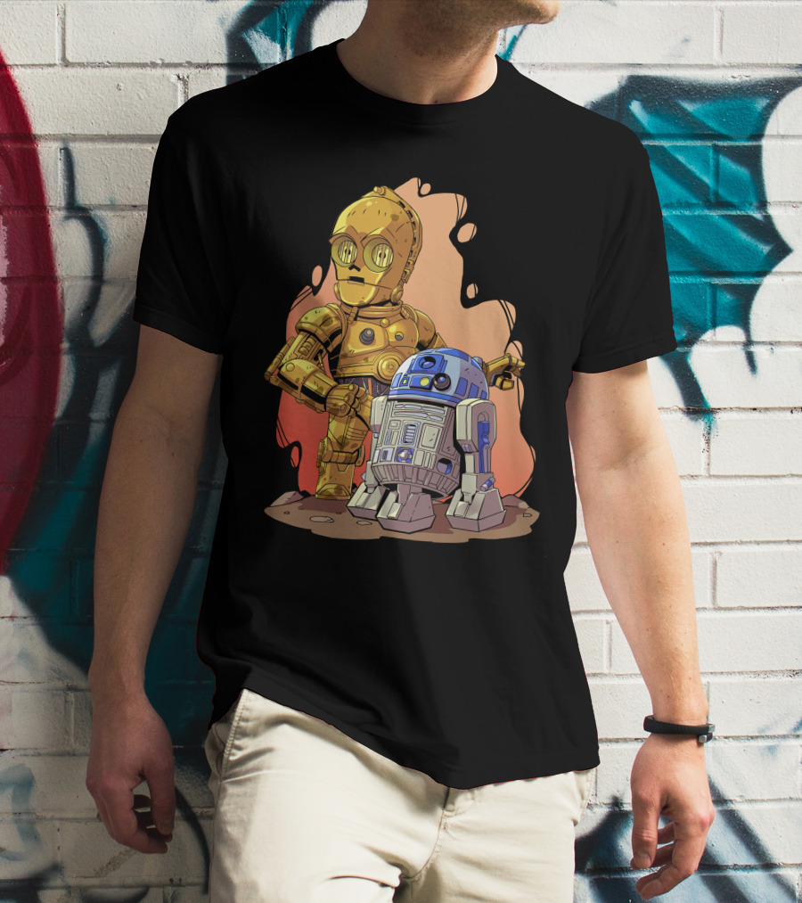 Chibi Star Wars C3PO R2-D2 Duo T-Shirt