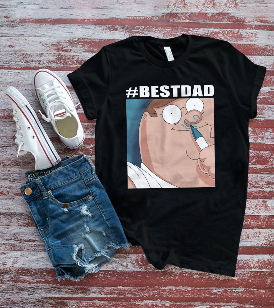 BESTDAD Family Guy Iconic Character Nose Drawing T-Shirt