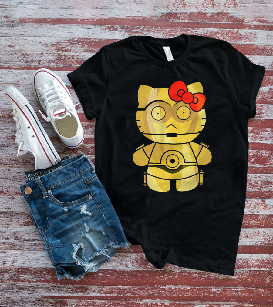 Hello Kitty C3PO Mashup Star Wars T-Shirt
