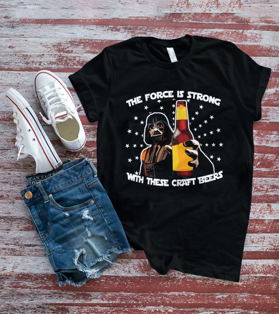 The Force Is Strong With These Craft Beers Star Wars Darth Vader Beer Bottle T-Shirt