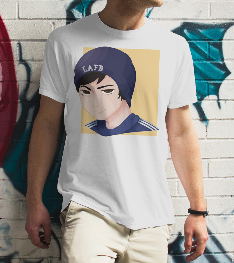 Quackity LAFD Beanie T-Shirt