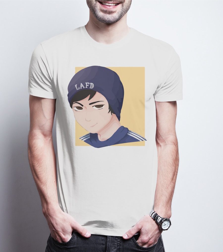 Quackity LAFD Beanie T-Shirt