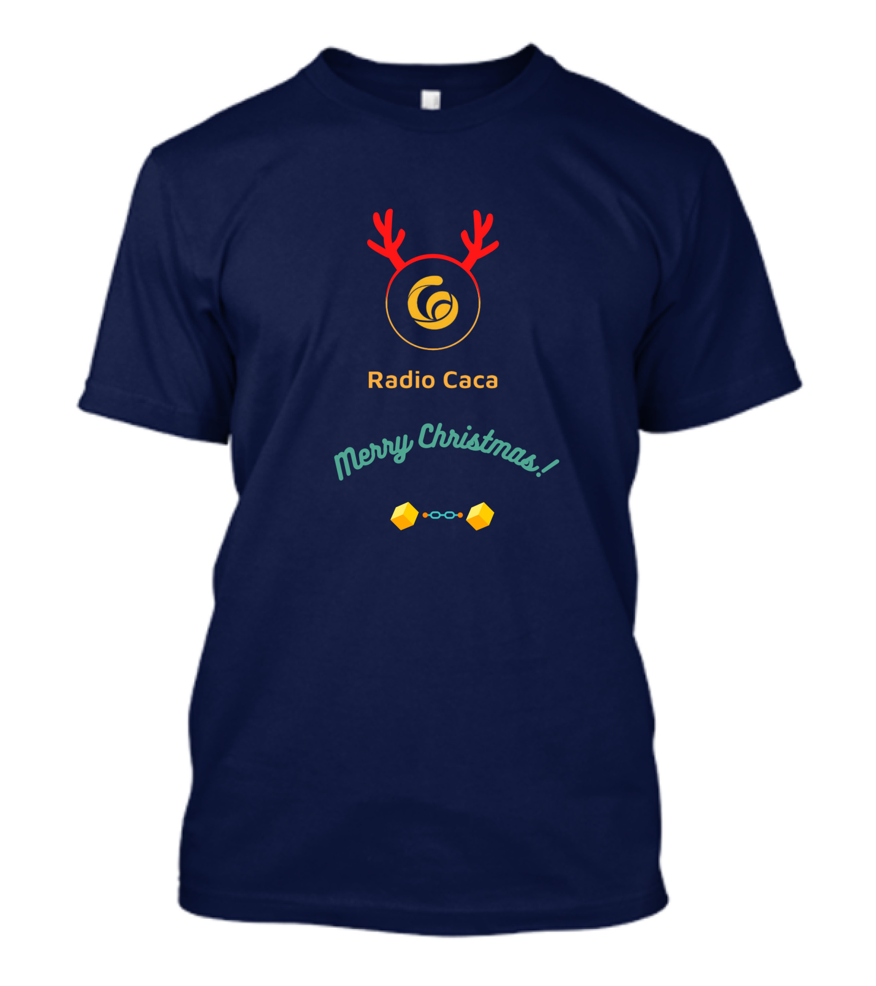 Radio Caca Merry Christmas Antlers T-Shirt