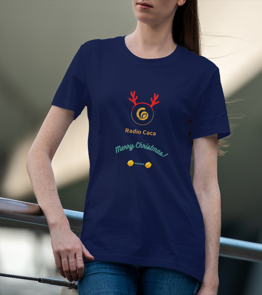Radio Caca Merry Christmas Antlers T-Shirt