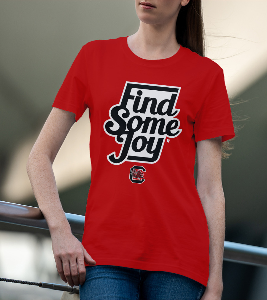 Find Some Joy South Carolina Mike Uva Gamecocks T-Shirt