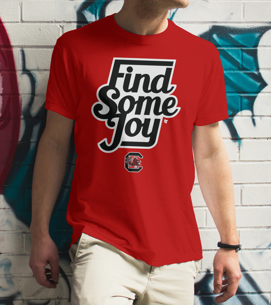 Find Some Joy South Carolina Mike Uva Gamecocks T-Shirt