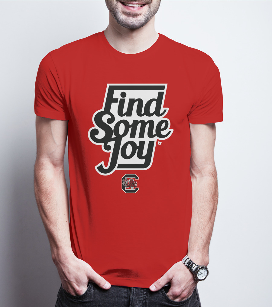 Find Some Joy South Carolina Mike Uva Gamecocks T-Shirt