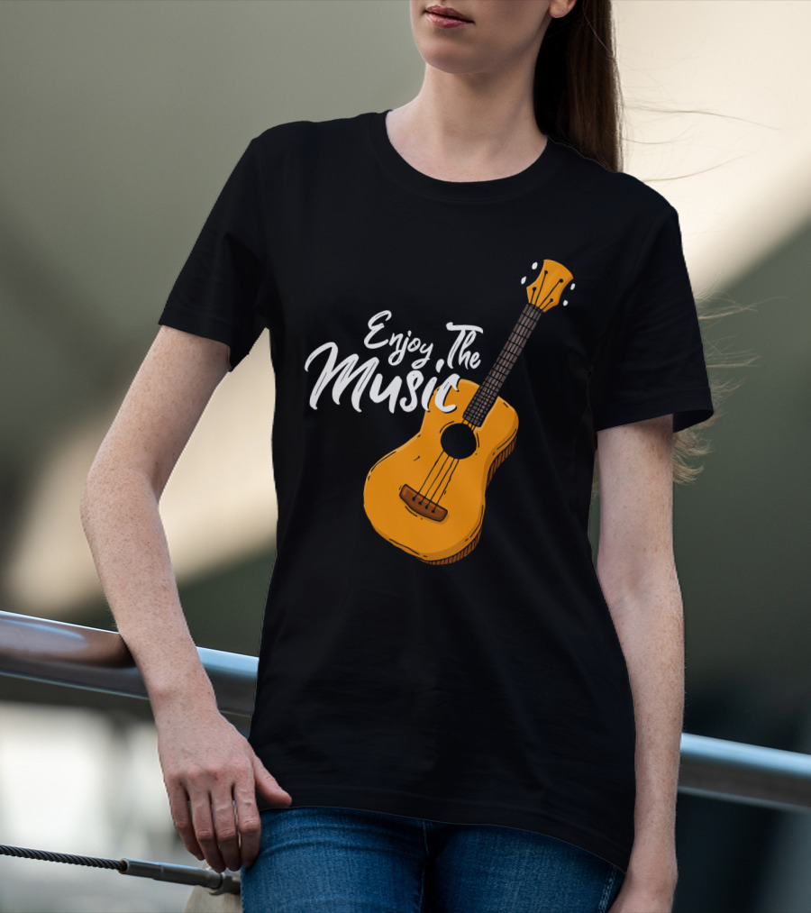 Enjoy The Music Acoustic Guitar T-Shirt