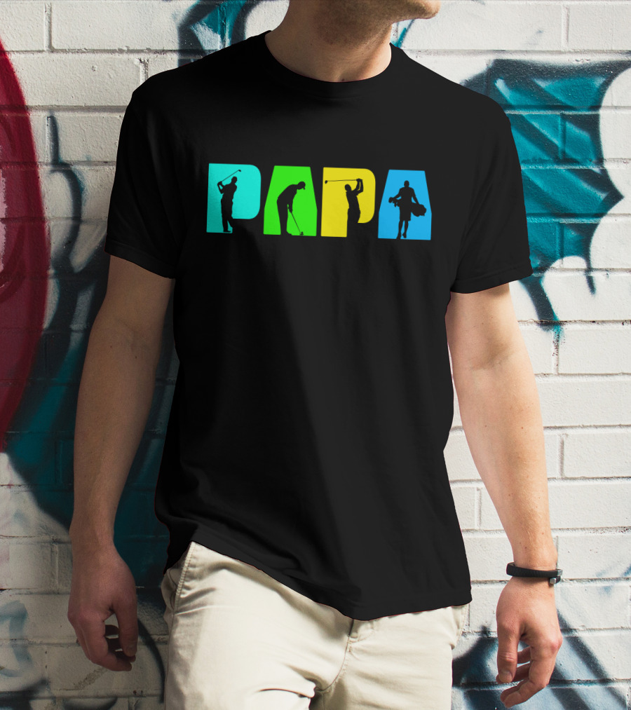 PAPA Retro Golf Silhouette Collection T-Shirt