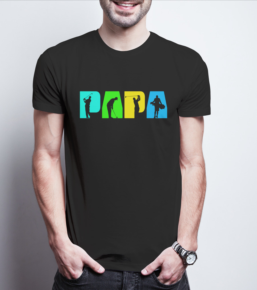 PAPA Retro Golf Silhouette Collection T-Shirt