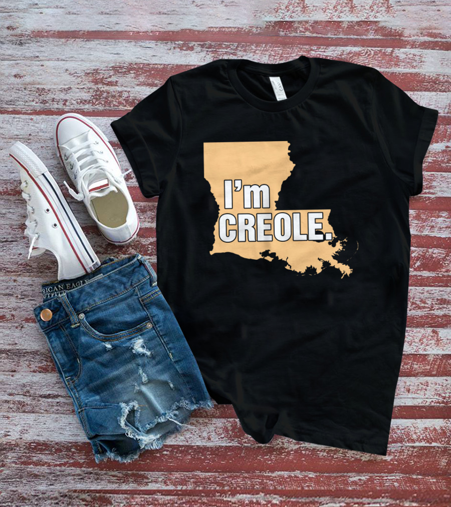 I'm Creole Louisiana Map T-Shirt