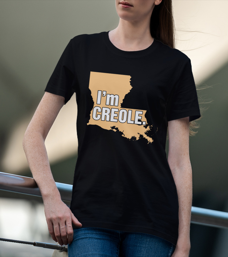 I'm Creole Louisiana Map T-Shirt