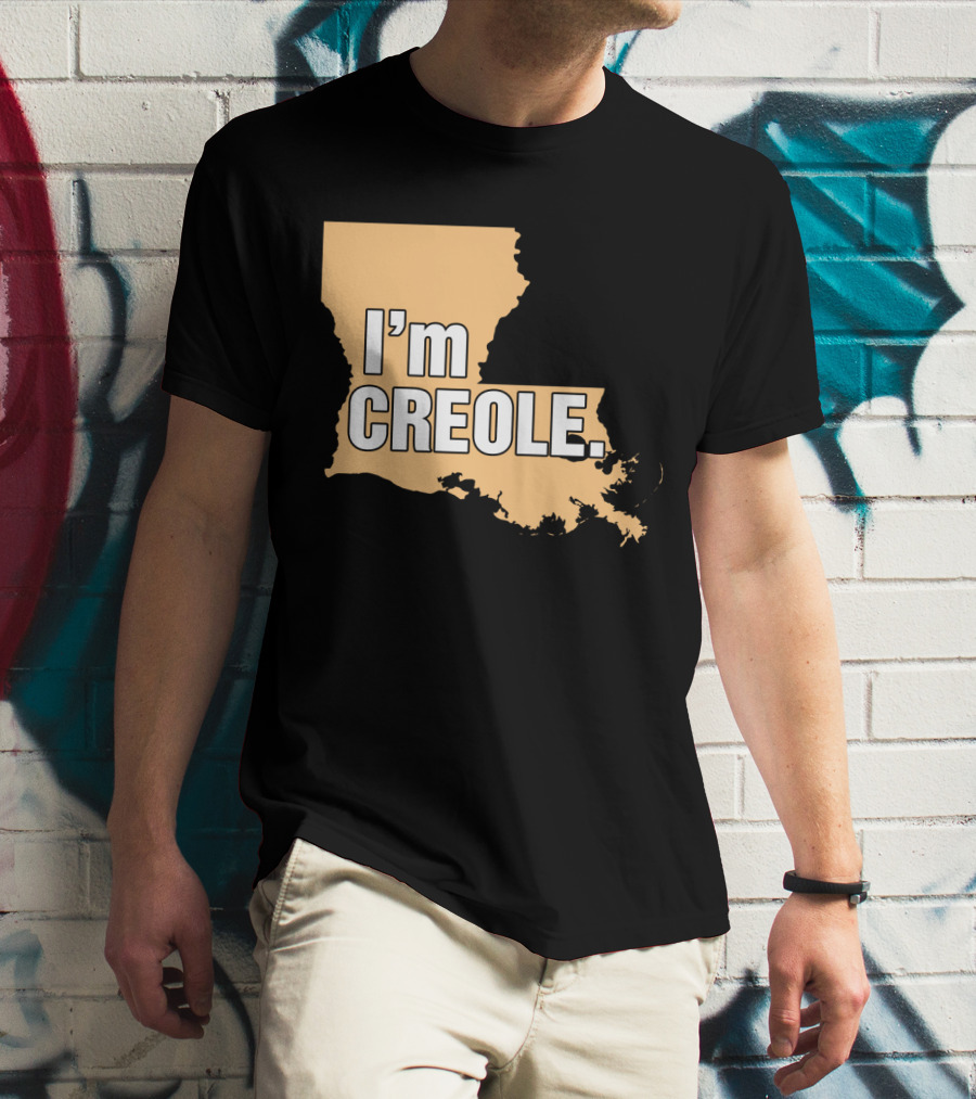 I'm Creole Louisiana Map T-Shirt