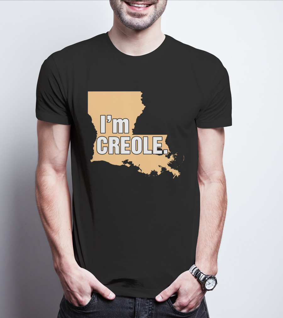 I'm Creole Louisiana Map T-Shirt