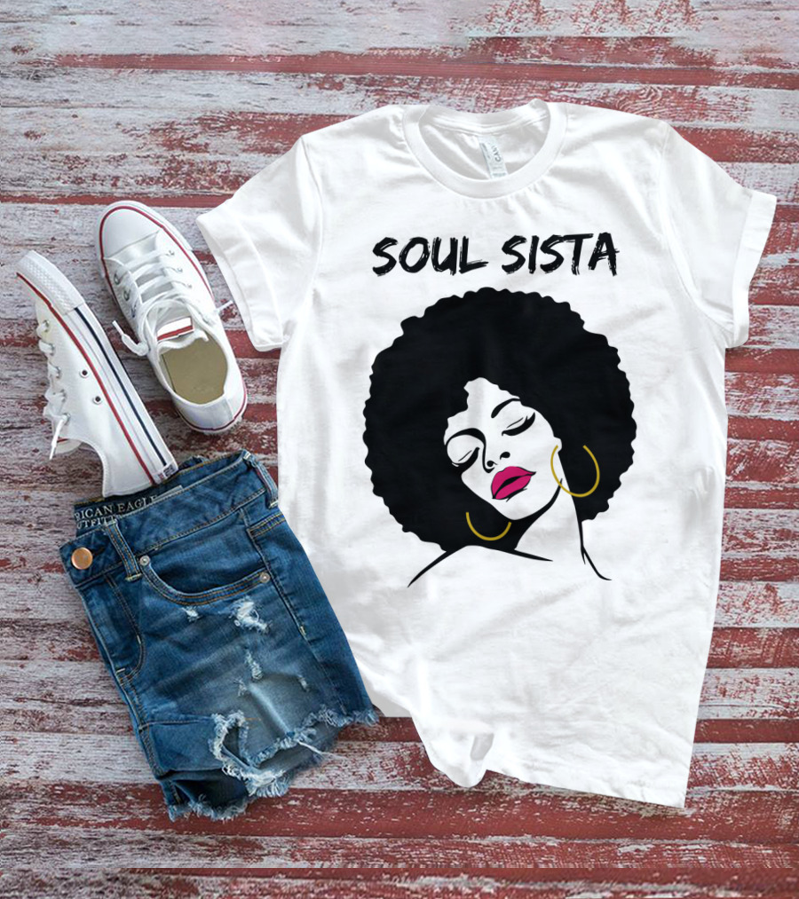 Soul Sista Afro Black Girl Birthday T-Shirt