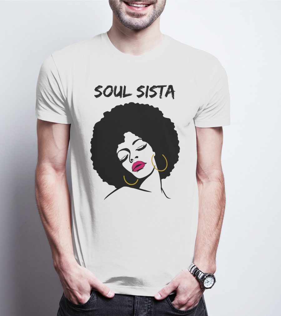 Soul Sista Afro Black Girl Birthday T-Shirt