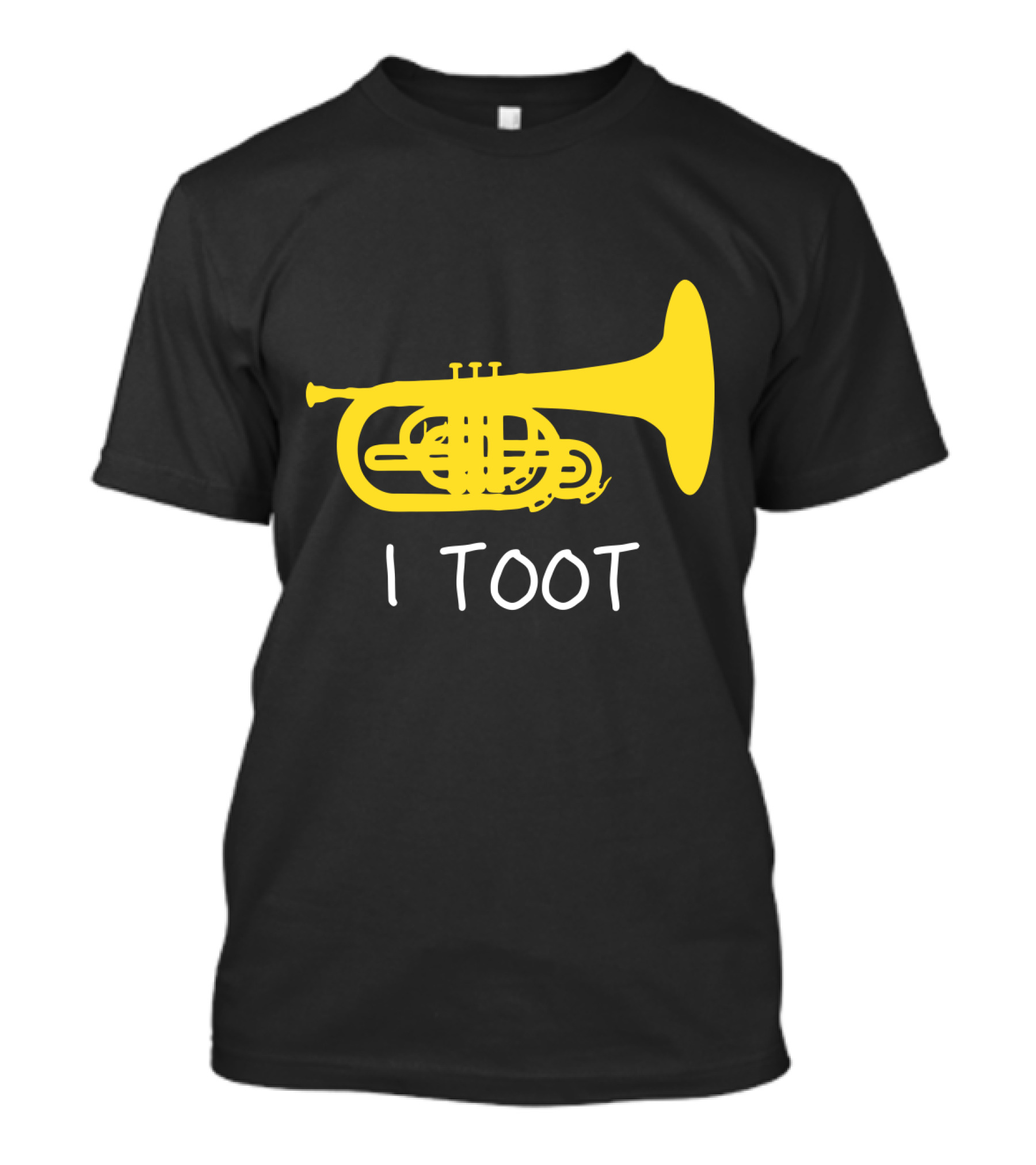 Funny Mellophone I Toot Yellow Instrument T-Shirt