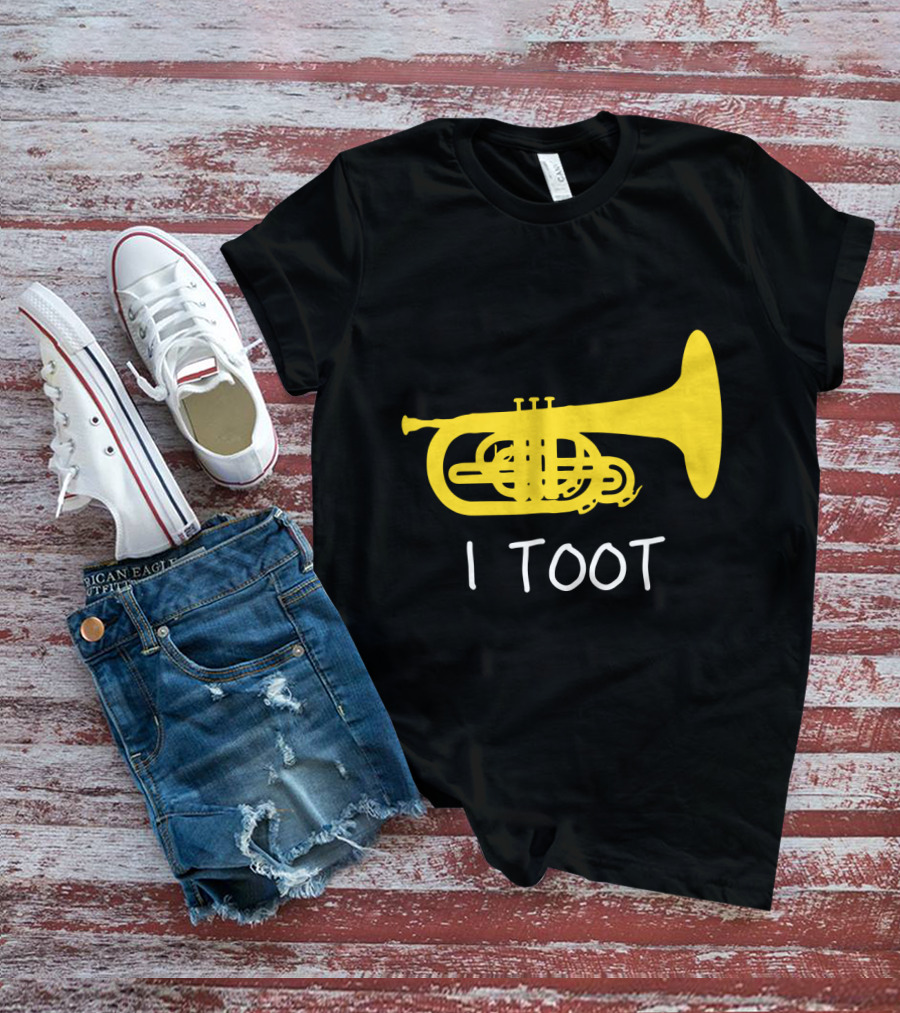 Funny Mellophone I Toot Yellow Instrument T-Shirt