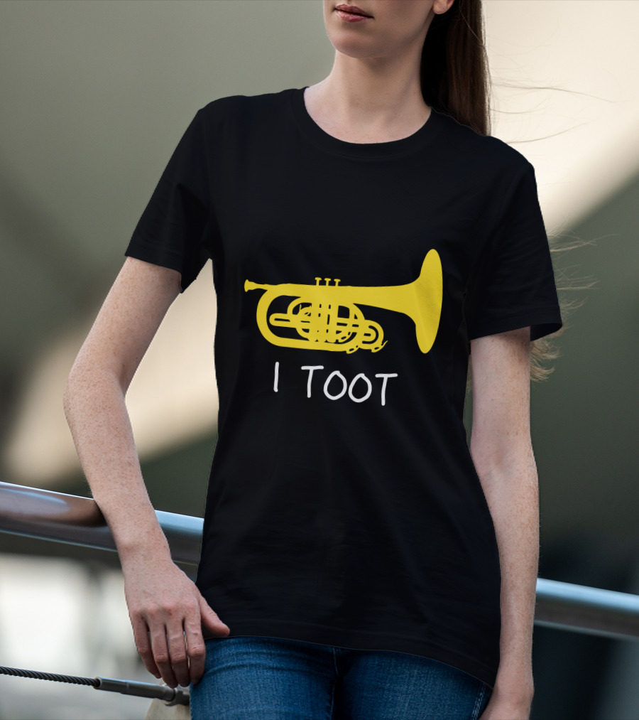 Funny Mellophone I Toot Yellow Instrument T-Shirt