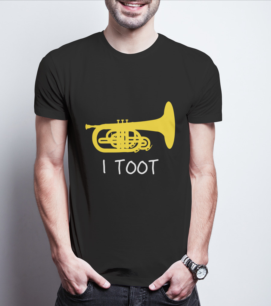 Funny Mellophone I Toot Yellow Instrument T-Shirt